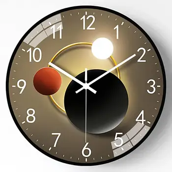 Ceas de perete Model de Frunze Cameră Ceas Anti-ceață Suprafață Oglindă Acasă Ceas Imagine 5