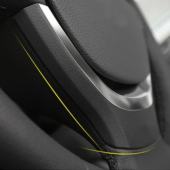 Chrome Volan Inferior Benzi Tapiterie Auto Volan Protector Înlocuirea Capacului pentru BMW 5 Seria 7 F10 F01 F02 Imagine 5
