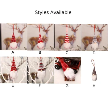 Crăciun Gnomi De Pluș Păpușă Santa Xmas Gonk Pitic, Elf Decorare Cadouri, Ornamente De Crăciun 2022 Novedades Adornos Imagine 5