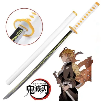 Demon Slayer Sabie, Armă Cosplay Kimetsu nu Yaiba 1:1 Sabito Aur Negru Sowrd Ninja Cuțit Prop Model de Jucărie 104cm Imagine 5
