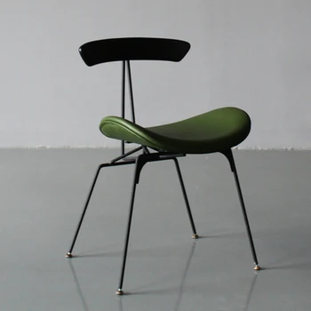 Fier Nordic net red scaun simplu acasă stil industrial scaun de luat masa designer creativ ant de agrement scaun Imagine 5