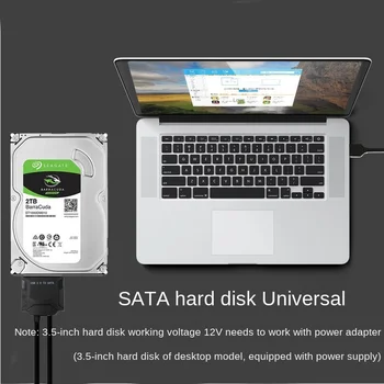 Fierbinte de Vânzare pe Unitatea USB Cablu SATA22pin Hard Disk Cablu Adaptor USB3.0 La SATA Cablu de Date Adaptor Imagine 5
