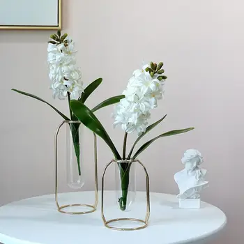 Flori artificiale Zambile cu Bulbi de Flori de Mătase de Simulare Frunze de Nunta Garden Decor Acasă Tabelul Dotari Plante 1 buc de Anul Nou Imagine 5