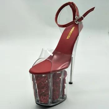 LAIJIANJINXIA Noi 20cm Ultra Pantofi cu Platforma Femei Open Toe Pompe pescar Sandale Gladiator Pompe Tocuri inalte Pantofi Imagine 5