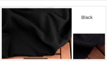 Lenjerie de pat din bumbac Tesatura De Metru de Pânză de Cusut Rochii Fusta de Vara Diy Pantaloni Jacquard Confortabil Simplu Negru Alb Rosu Albastru Imagine 5