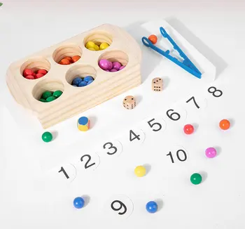Logica matematică Reggio Waldorf cunoaștere deschis material Provocare Senzoriale jucarii montessori educativos ajutor în Predare Imagine 5