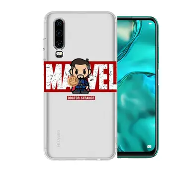 Marvel Avengers Hero numele Anime Cazul în care Telefonul Pentru Huawei p50 P40 P30 P20 P10 P9 P8 Lite E Pro Plus Etui Coque Pictura Hoesjes co Imagine 5