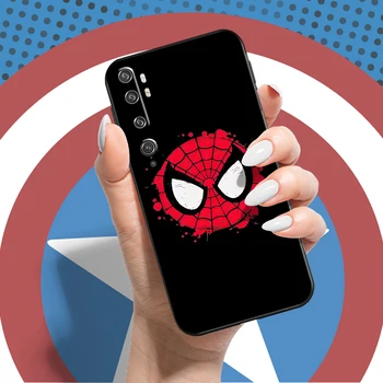 Marvel Veninul Spiderman Pentru Xiaomi Mi CC9 Mi CC9e Mi CC9 Pro Caz de Telefon La Funda la Șocuri Silicon Lichid Coque Imagine 5