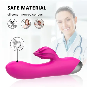 Masturbari sex feminin G-spot Rabbit Vibrator 2 Motoare 10 Viteze Jucărie Sexuală pentru Femei Chargable Dildo Vibrator pentru Stimularea Clitorisului Imagine 5