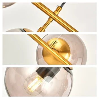 Modern lungi candelabru LED G9 Nordic Magic Bean candelabre din sticlă Minimalist Lampi pentru Sala de Mese bucatarie camera de zi iluminat Imagine 5