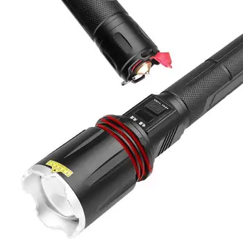 MTG2 Zoom Lanterna Usb de Încărcare cu Ecran Lcd de Siguranță Ciocan Mare Obiectiv cu Unghi Larg de Lanterna Imagine 5