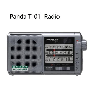 PANDA T-01 Indicatorul FM unde Scurte TF Card Baterie de Litiu de Încărcare Radio Portabil Imagine 5