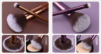 Set de Perii machiaj 7pcs de Înaltă Calitate Violet Sintetic Perie de Păr Instrumente Kit de Pensule Profesionale Machiaj Profesional Maquillaje Imagine 5