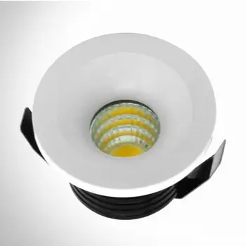 Spoturi cu LED-uri COB Rotund Mini Spot Încastrat în Jos Lampa pentru Cabinet 110V 220V Acasă Lumini pentru vitrina Imagine 5
