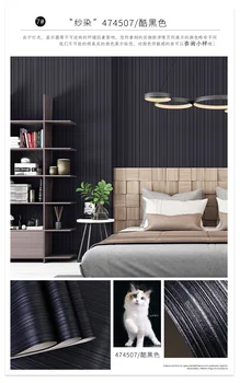Vânt Nordic tapet de culoare solidă de familie camera de zi dormitor dungă verde tapet ins simplu modern, simplu magazin de haine Imagine 5