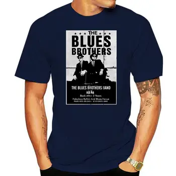 Blues Brothers Poster T-shirt Negru Tricou O-gât Vara Personalitate de Moda pentru Bărbați T-shirt