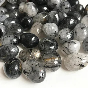 Naturale cristal de cuarț turmalina neagra scazut de vindecare de pietre pentru decor acasă Imagine 0
