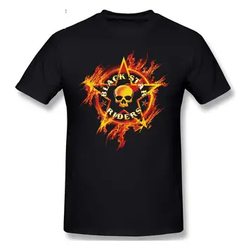 Oficial BLACK STAR RIDERS - Flăcări - Barbati Tricou Negru NOU Maneca Scurta Casual Barbati de Moda O-neck 100% Bumbac T-Shirt Tee Top Imagine 0