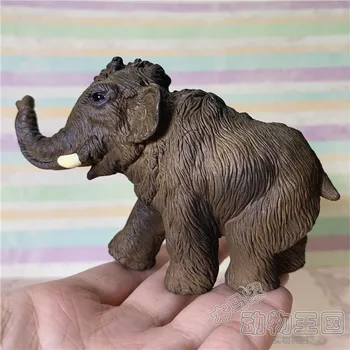 pvc figura model de jucărie mamut Preistoric mamut lânos tineri pui de elefant Imagine 0