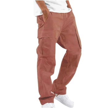 Bărbați Cordon Buzunar Multi Pantaloni Casual sex Masculin Hip Hop Jogging pantaloni de Trening Toamna Iarna Moda Pantaloni Harem Imagine 4