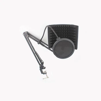 Microfon Parbriz Scut 3 Panouri Pliabile de Absorbție Acustică Izolare Ecran Spuma de Reducere a Zgomotului pentru Înregistrarea emisiunilor Imagine 5